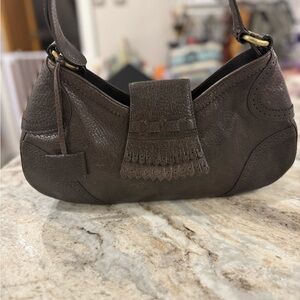 Via Spiga Brown Shoulder Bag with Classic Crescent Shape excellent condition
